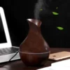 Desktop Humidifier 200ml Wood Grain Vase Shape