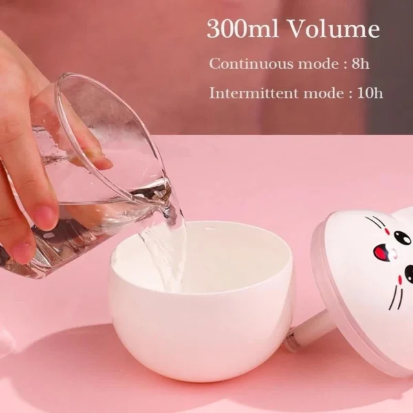 sg-11134201-7rd4w-m7dhz94dz3li2c.webp 300ml Cute Cat Air Humidifier WIth Seven Colorful Night Light