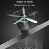 Mini LED Car Smell Air Freshener Conditioning Alloy Auto Vent Outlet Perfume Clip Fresh Aromatherapy Fragrance Atmospher