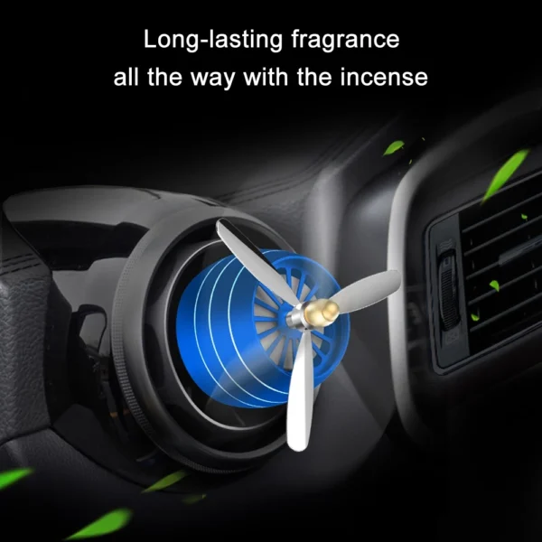 Mini LED Car Smell Air Freshener Conditioning Alloy Auto Vent Outlet Perfume Clip Fresh Aromatherapy Fragrance Atmospher