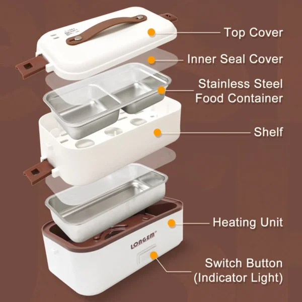 c511b6d7518fe2599cef107bd80ca40b.webp Portable Electric Lunch Box Heating Double Layer Stainless Mini Rice Cooker Heating Meal Lunchbox