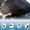 125cm 140cm Foldable Car Windshield Sun Shade Umbrella Car UV Cover Sunshade Heat ulation Front Window Interior Prote