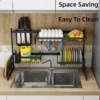65CM 85CM Stainless Steel Kitchen Rack Dish Bowl Drain Drying Shelf Storage Organizer Holder