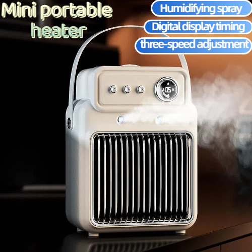 my-11134207-820l8-mhjuy7om6uwz3d.webp Portable mini heater fast heating humidification spray timing function is applicable to home office heaters
