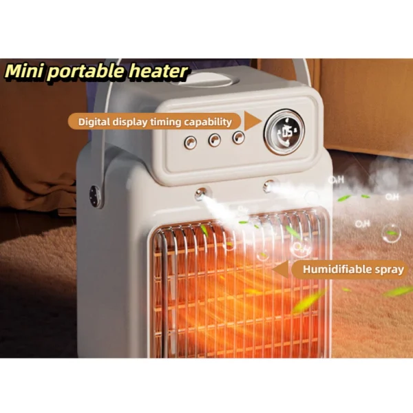 my-11134207-820lg-mhjuinm53ytfde.webp Portable mini heater fast heating humidification spray timing function is applicable to home office heaters