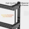 Bathroom Wall Shelf Black 201 Stainless Steel 1 2 3 Tiers Upgrated Glue