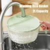 Washing Basket 2L Rice Vegetables Fruits Storage Draining Conveniently