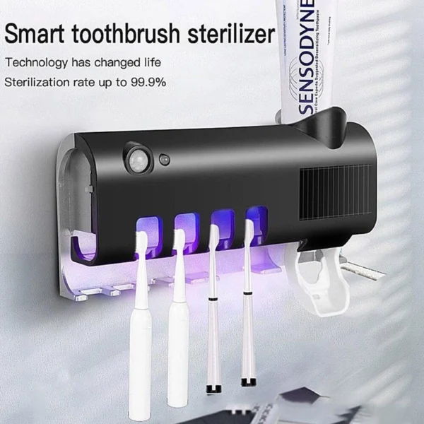 sg-11134201-7rce4-ltxju4yt1qtl50.webp Toothbrush Holder Sterilizer Dual Sterilization Toothpaste Dispenser Wireless USB Charging Supplies