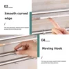 Bathroom Wall Shelf 201 Stainless Steel Punch Free 1 2 3 Tiers