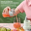 sg-11134201-8260q-mkgjev640buqaf.webp Electric Fruit Juicer Cup 350ML Portable Wireless Blender Mini Juice Mixer 6 Blades USB Charging With Straw